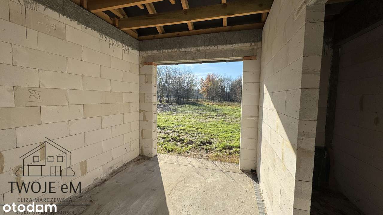 Dom w stanie surowym otwartym-zadaszony-cicha okolica-14