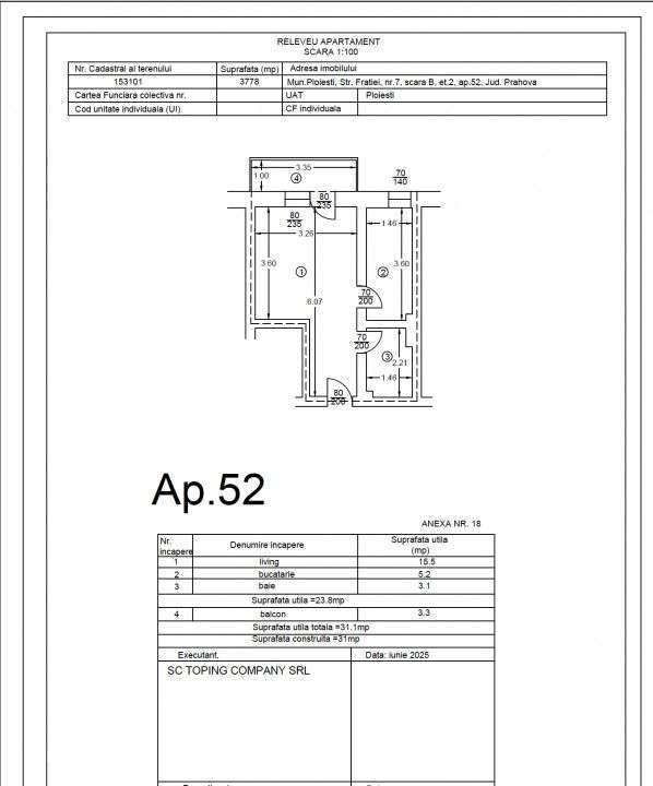 Fratiei 7 - garsoniera cu blacon si bucatarie inchisa - Imagine principală: 2/13