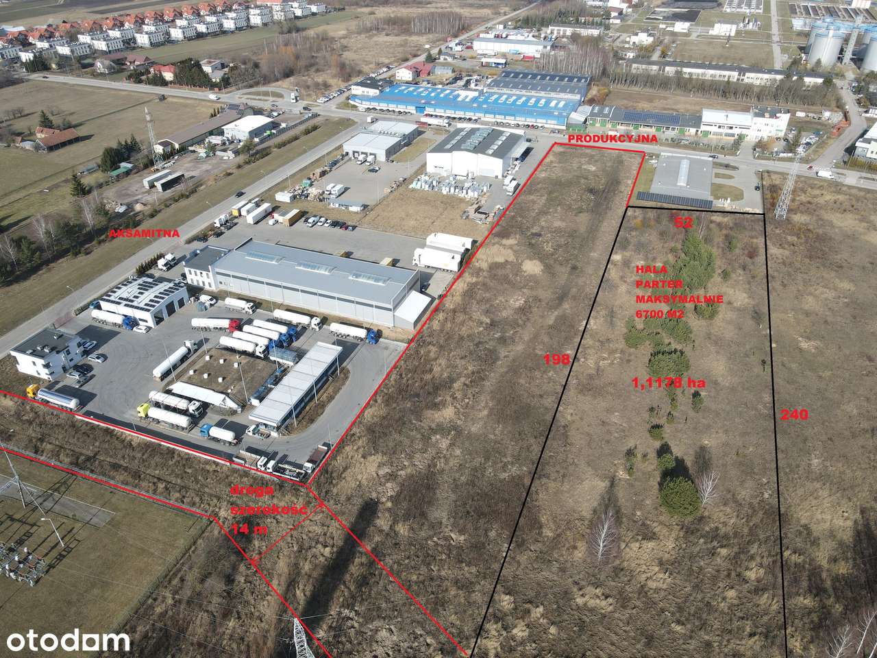 Produkcyjna inwestycyjne 6480 m2; 6173 m2; 1,2 ha-1