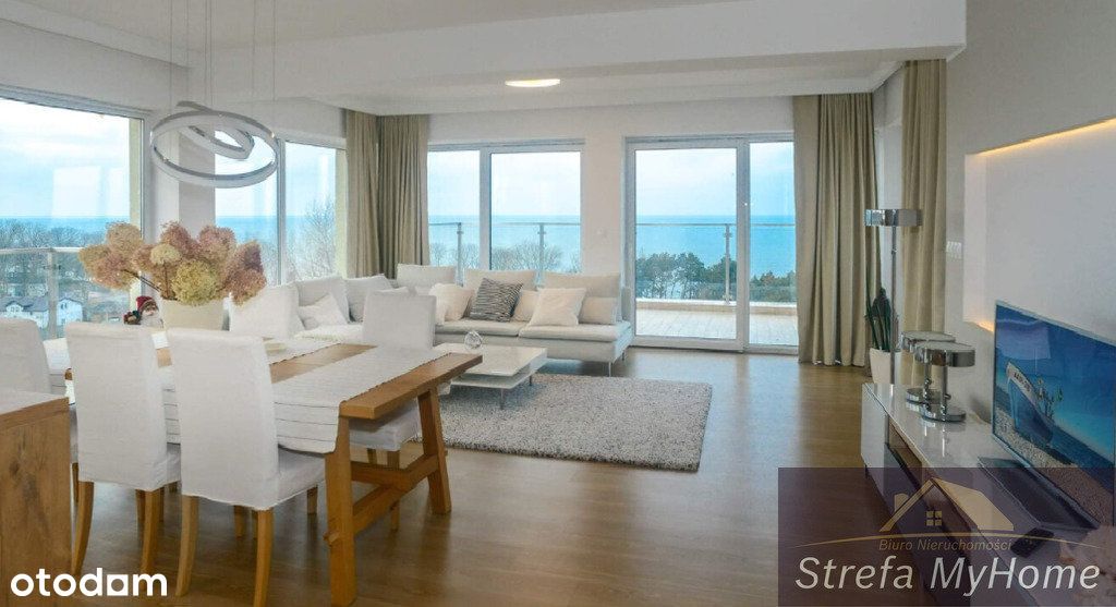 Apartament z tarasem z widokiem na morze