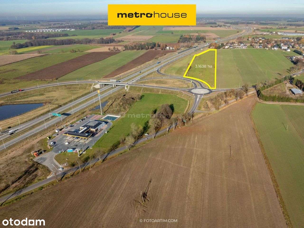 Działka inwestycyjna, objęta Mpzp, przy Dk- S7-0