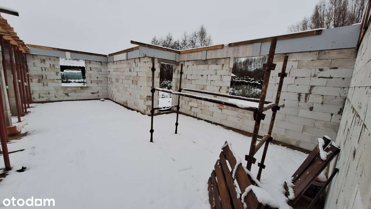 DOM W TRAKCIE BUDOWY NA DZIAŁCE 697 m2 - BRZEZIE KOŁO SULECHOWA-12