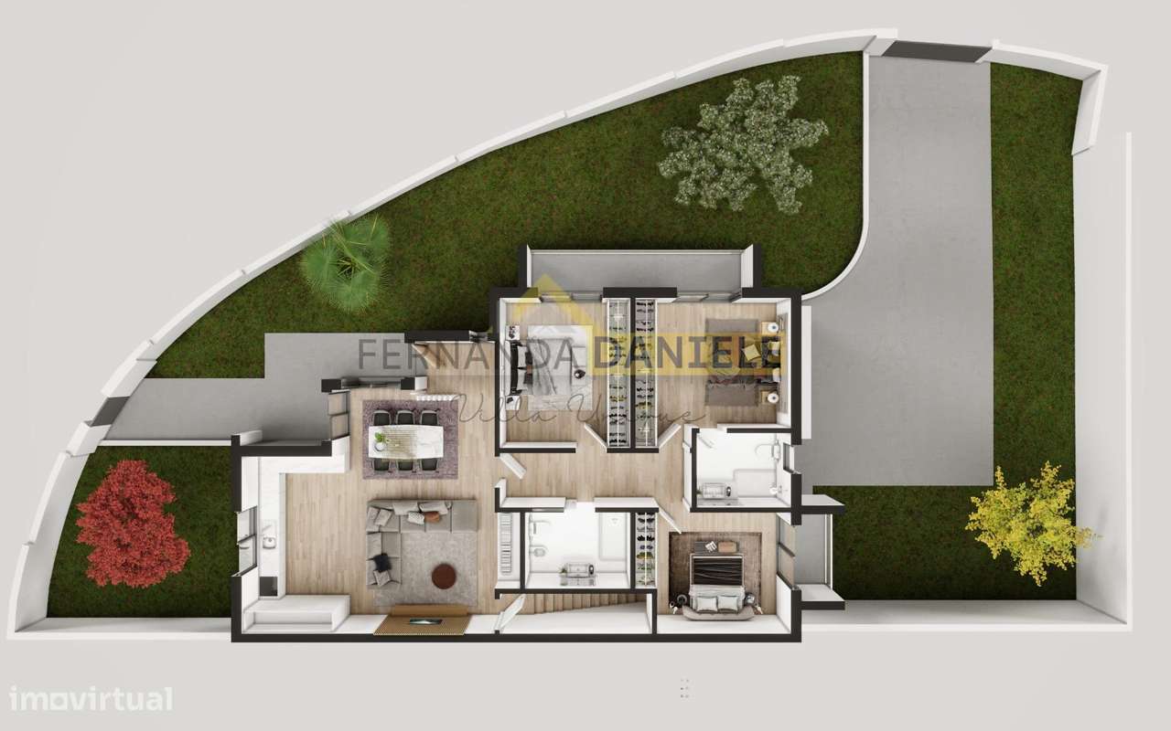 Moradia Geminada T3 com garagem na cave e área exterior!-8