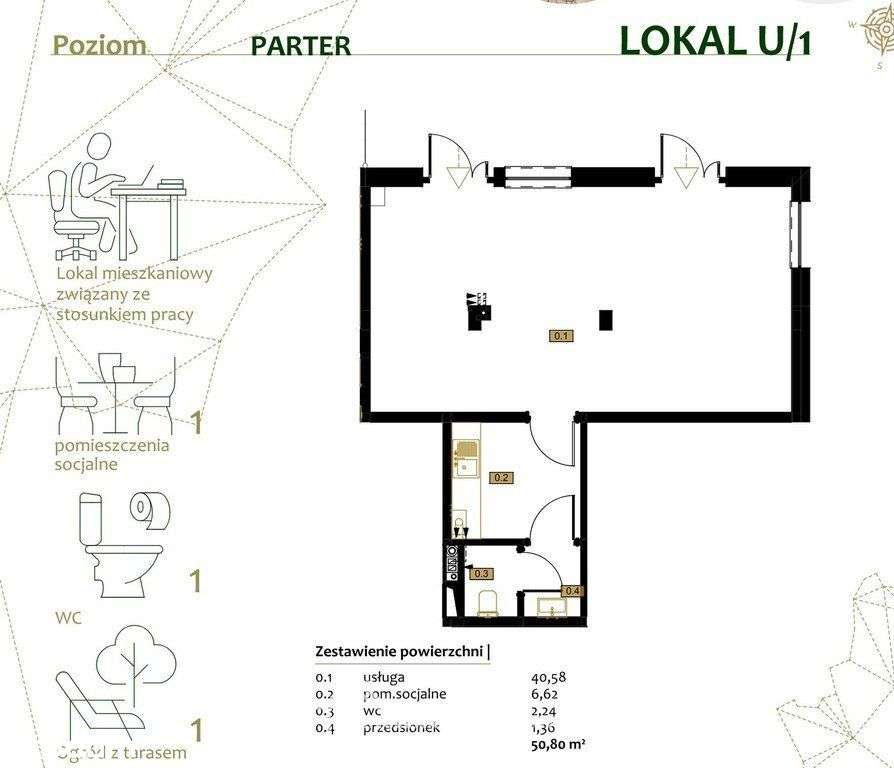 Lokal użytkowy Loretańska centrum 50 mkw-1