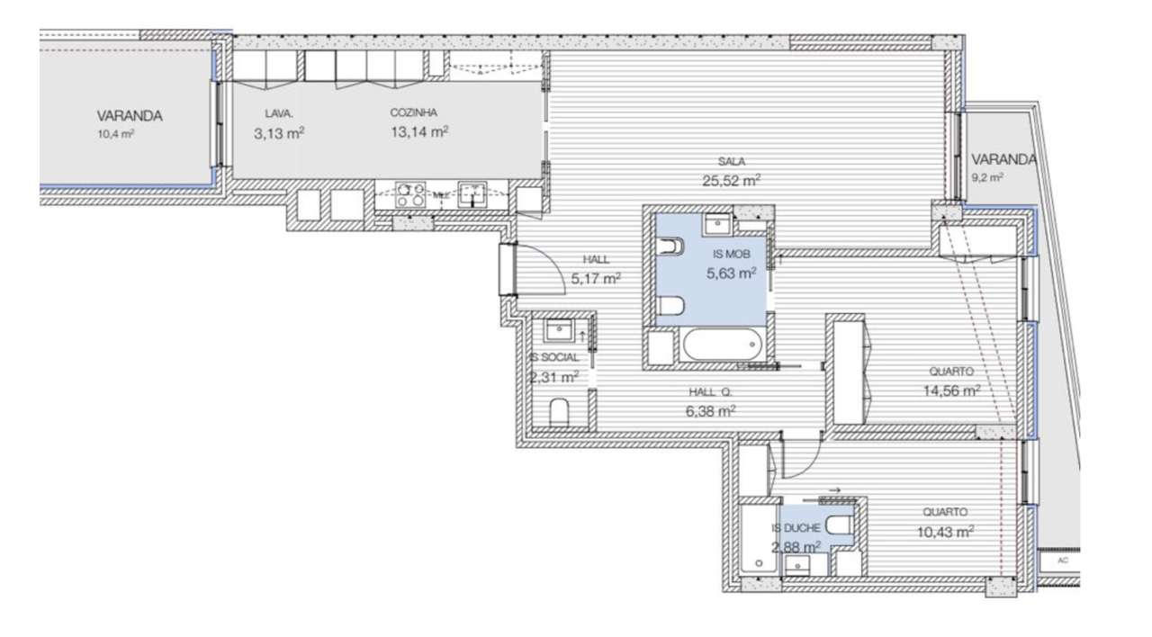 Avenida Altear | T2 de 144 m² com Piscina Rooftop e Garagem | Próximo-25