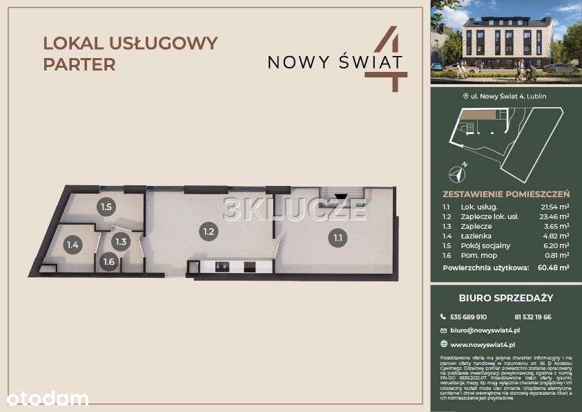 Lokal usługowy Nowy Świat 4-1
