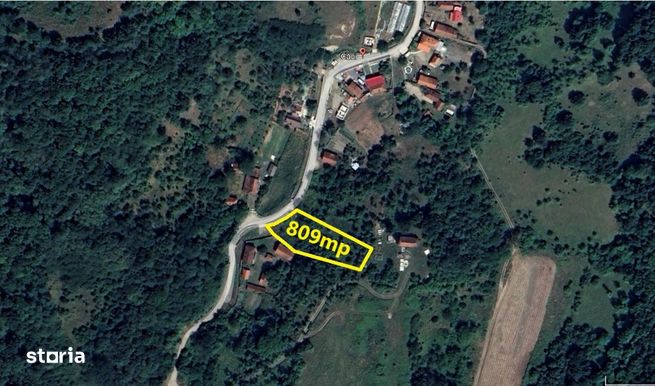 Teren intravilan 809mp sat Căoi ideal pentru casă, cabană acces asfalt-1