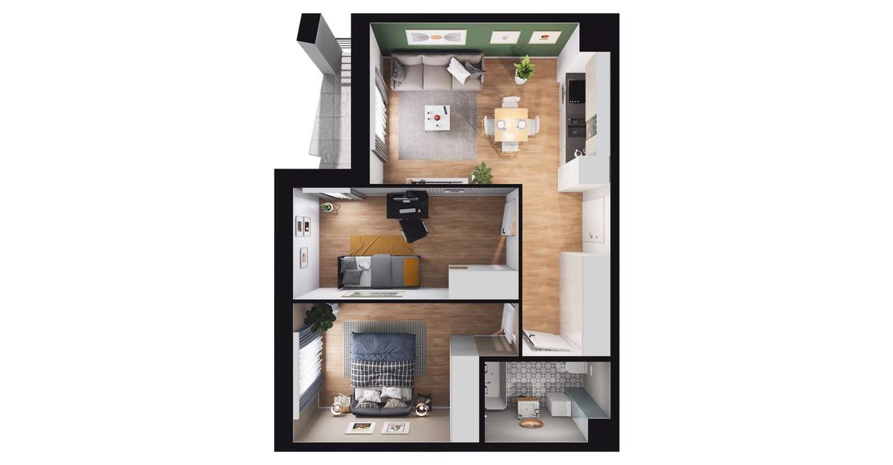 Światowida 5 | mieszkanie 3-pok. | M015 - Pełny obrazek: 4/8