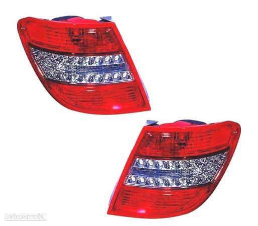 FAROLINS PARA MERCEDES C-CLASS W204 ESTATE KOMBI 07-10 LED - 1