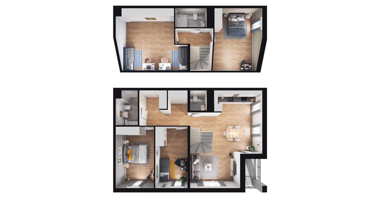 5-pokojowe mieszkanie 108m2 + loggia Bez Prowizji - Pełny obrazek: 2/6