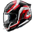 capacete arai quantic face vermelho/branca/preta - 1