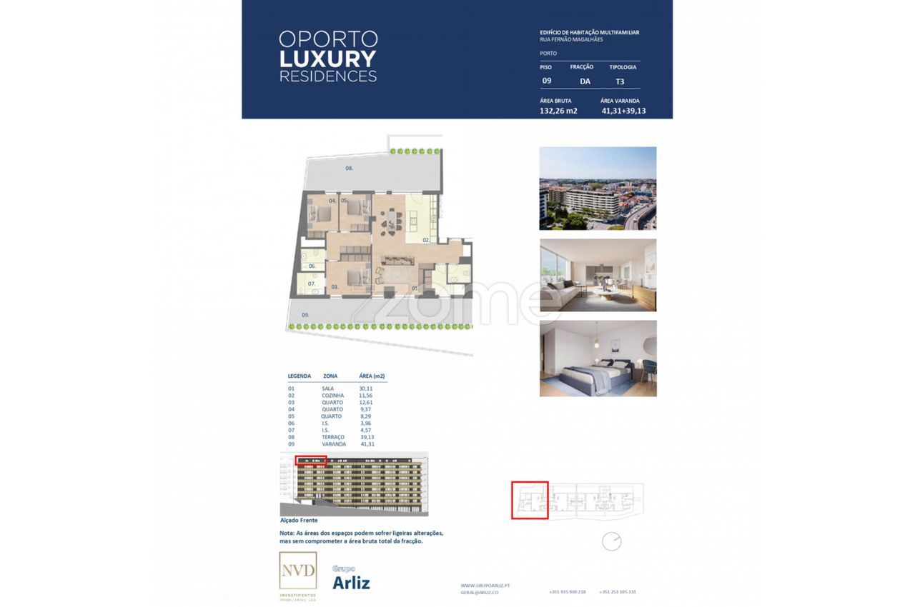 Novo empreendimento Oporto Luxury Residences - Apartamento T3