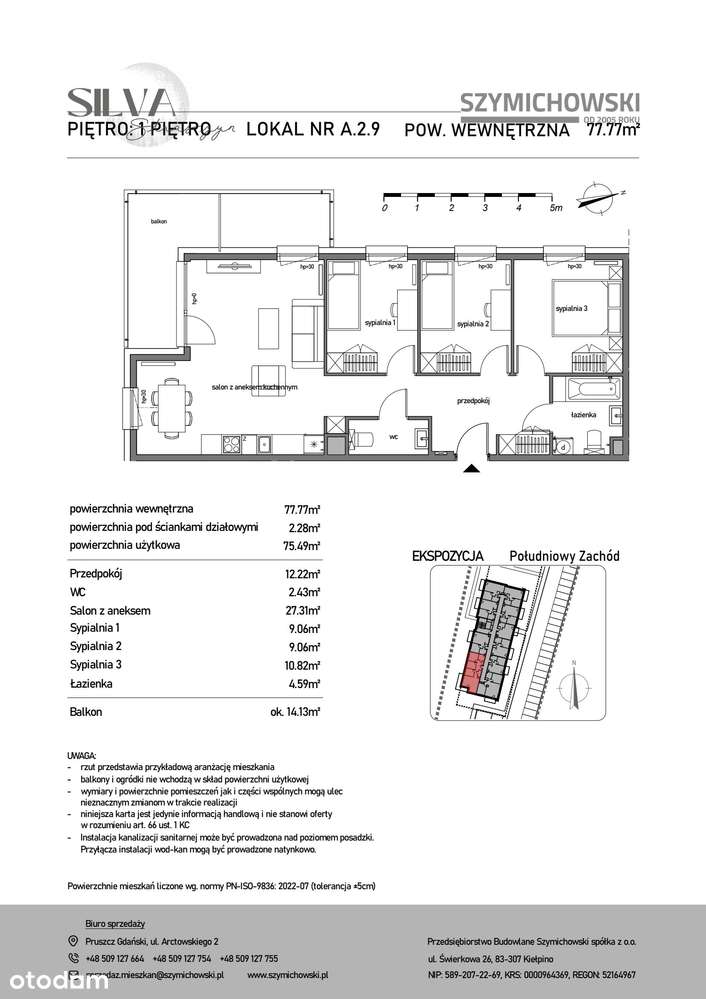 Przestronne mieszkanie dla rodziny - Pełny obrazek: 2/9