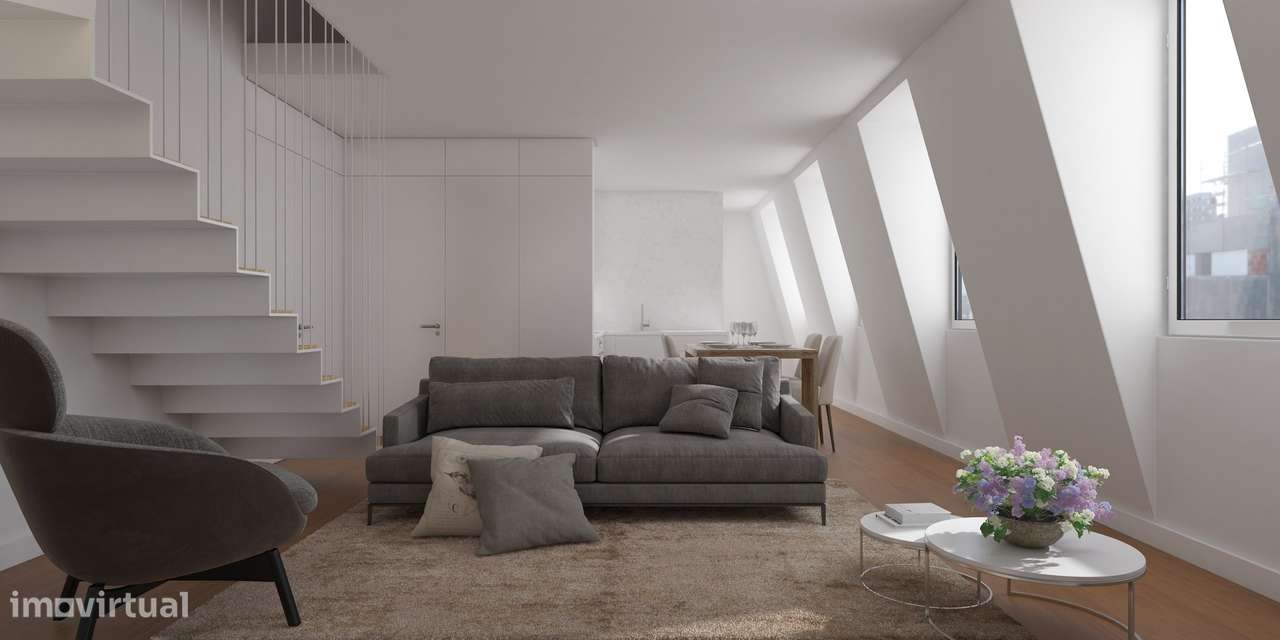 Duplex T3 para venda na Rua Palmira em Lisboa. - Grande imagem: 2/21