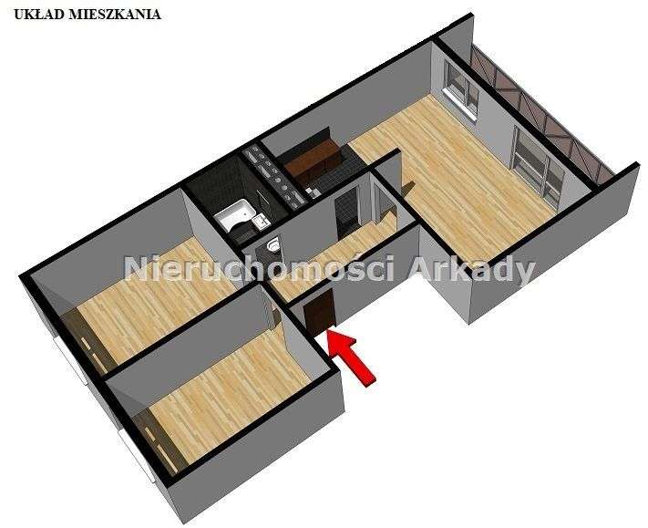 M4 z balkonem i z podjazdem dla wózków w centrum-3