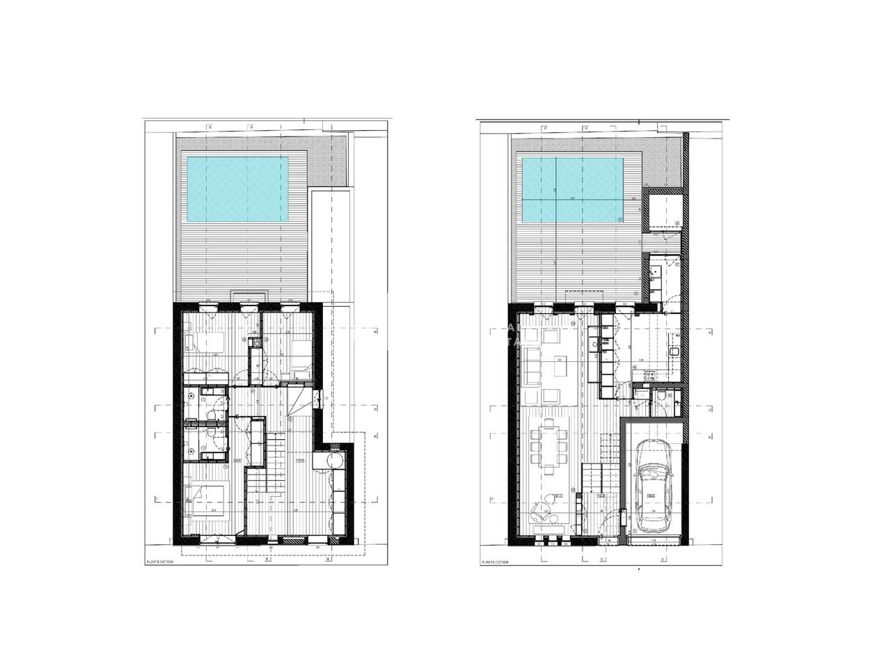 Moradia T3+1 para Restauro com projeto no centro de Guimarães.-14