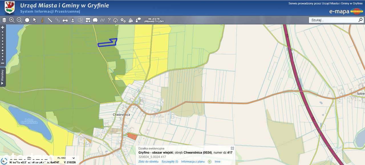 działka leśna I  12300 m2  I gm. Gryfino-2