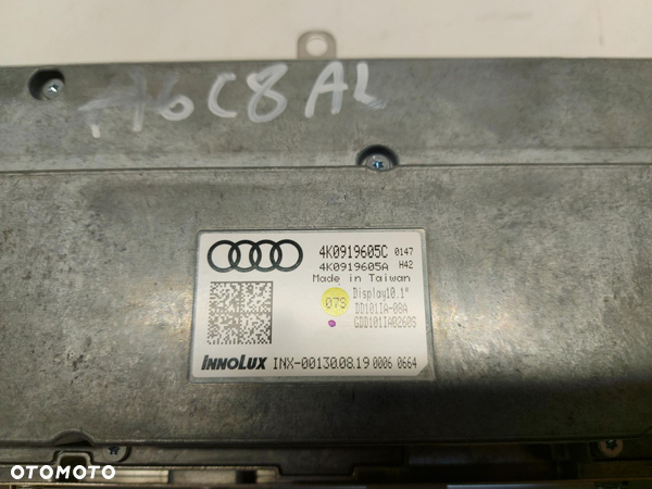 AUDI A6 C8 4K9 Allroad Kombi Ekran wyświetlacz MMI panel 4K0919605C - 4