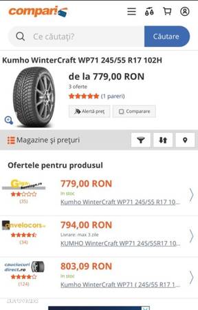 roti jante anvelope cauciucuri de iarnă bmw F01 seria 730d seria 5 Gt F07  R17 245 55 kumho dot 2019 X3 F25 - 8