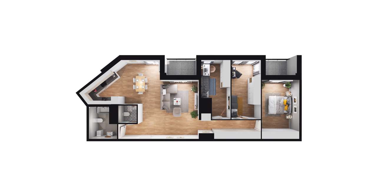 Sky Trust etap I​I | mieszkanie 4-pok. | M194 - Pełny obrazek: 4/10