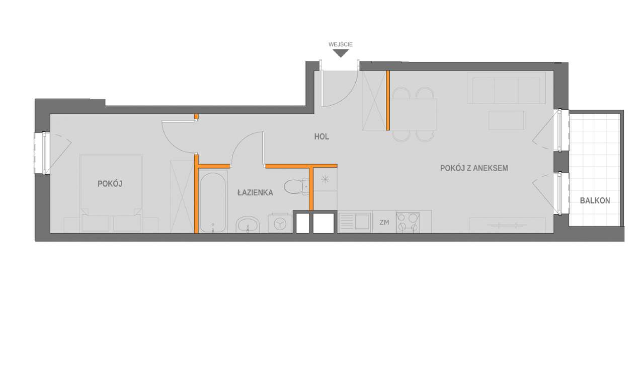 Nowoczesne Mieszkanie na sprzedaż 2-pok 42,43 m² +balkon ul.Wrocławska-17