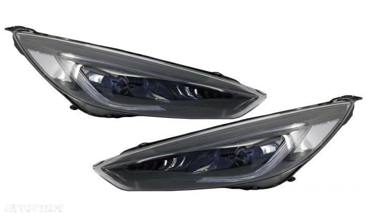 Faruri LED DRL compatibil cu Ford Focus III Mk3 Facelift (2015-2017) - 1