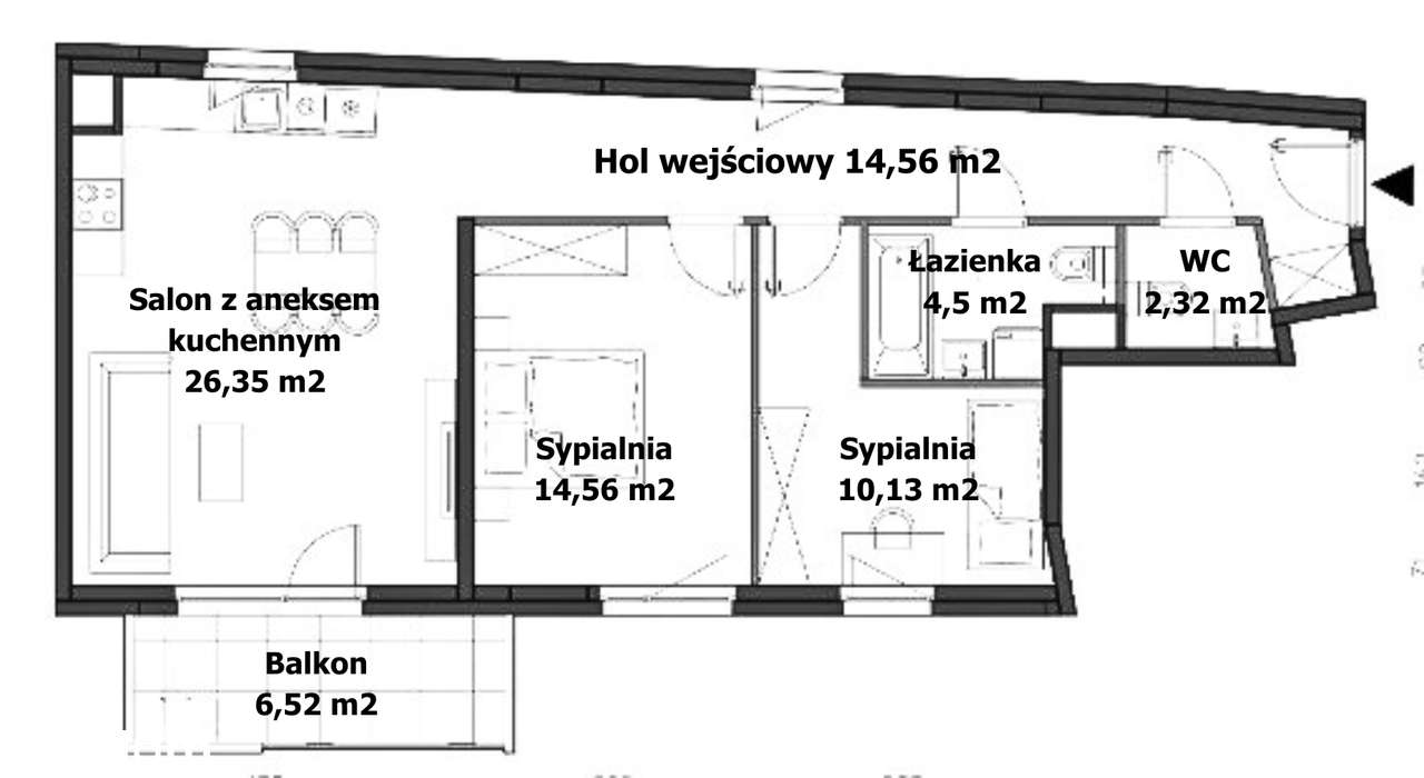 Dwustronne, 3 pok.na zielonym osiedlu. Niska zabudowa,10min do centrum-5