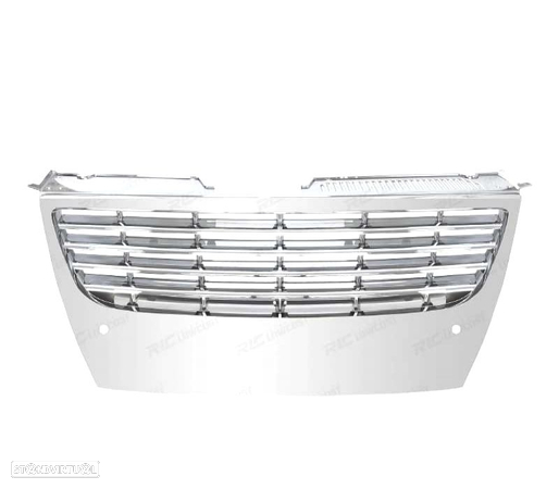 GRELHA FRONTAL PDC SEM SÍMBOLO PARA VOLKSWAGEN VW PASSAT 05-10 CROMADA - 2