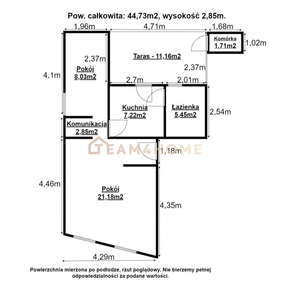 Stylowe 2 pokojowe 50m2 ,taras ,pełne wyposażenie.-14