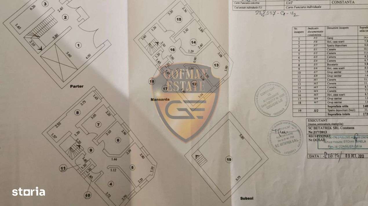 Casa 8 camere Ultracentral Constanta – Tomis Mall 170 mp Etaj 1+M, c - Imagine principală: 4/19