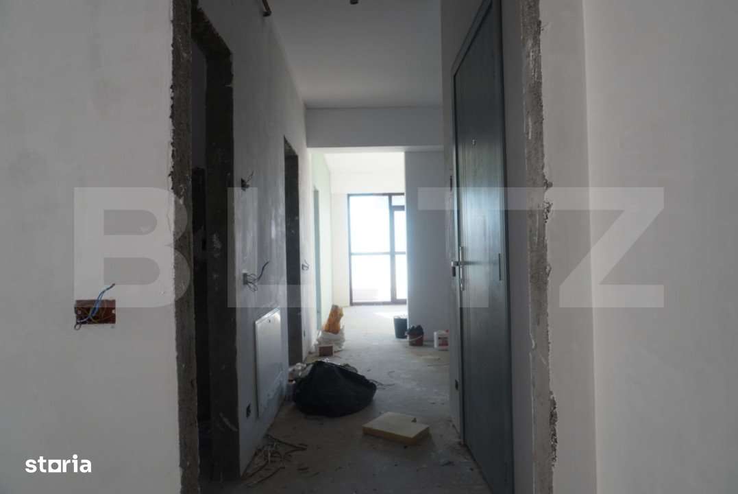 Apartament 3 camere, bloc nou, 67mp, semifinisat, zona Centrala - Imagine principală: 5/8