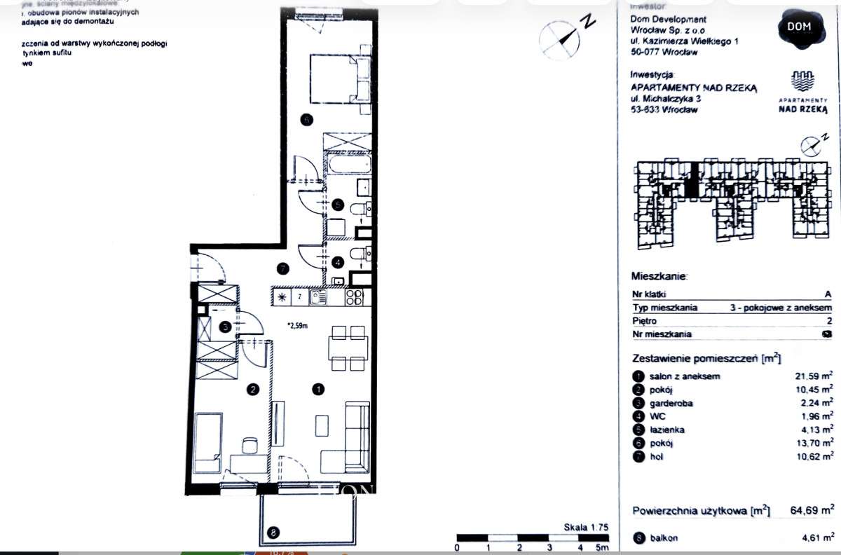 Nowoczesny apartament z widokiem na Odrę - Pełny obrazek: 2/2