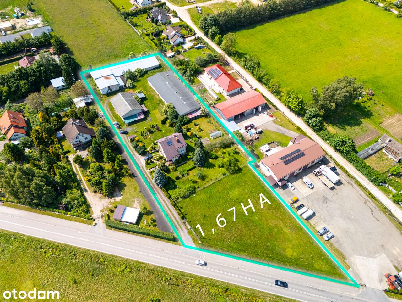 Dom wolnostojący  z ogromną działką i 2 halami w Łosinie - Pełny obrazek: 3/19