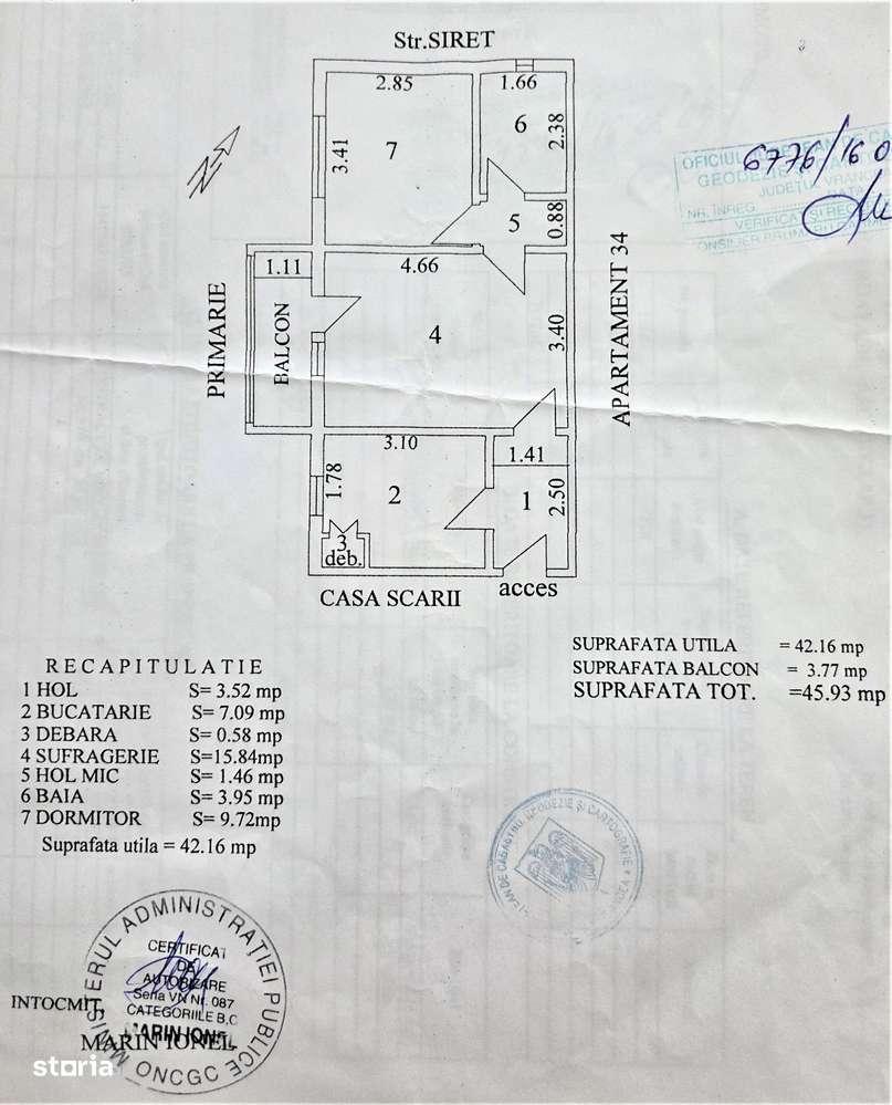 Apartament 2 camere semidecomandat zona ANAF - Adjud-13