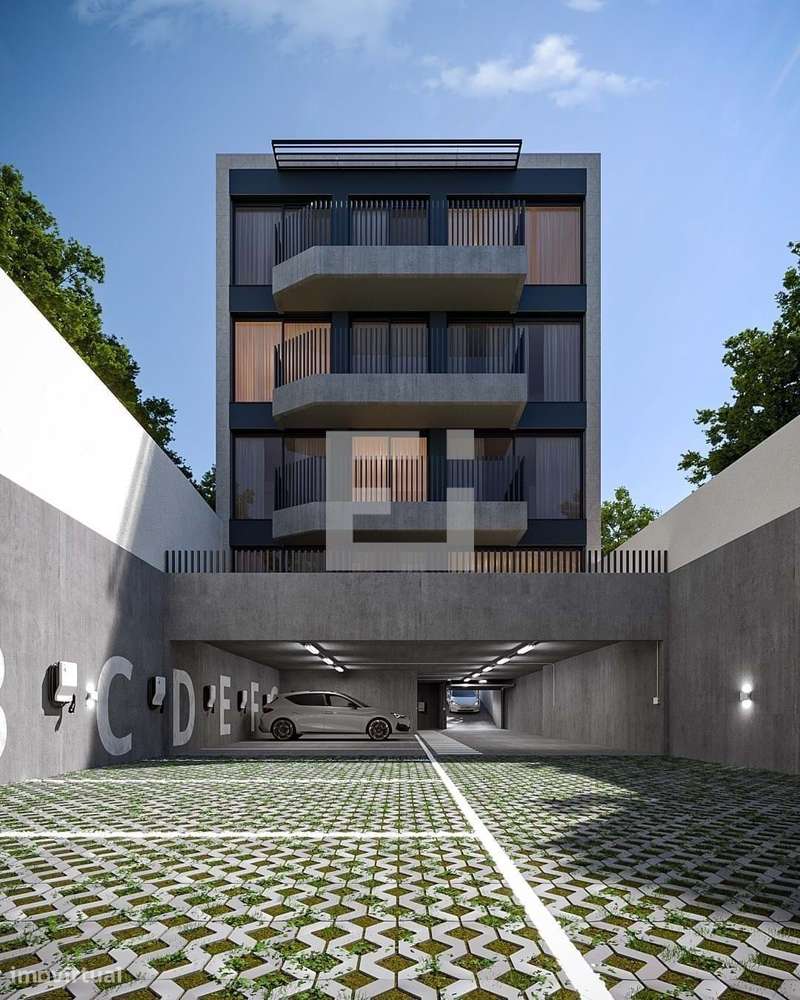 Apartamento T2 com Varanda e Garagem em Condomínio Fechado Conforto, Q - Grande imagem: 3/18