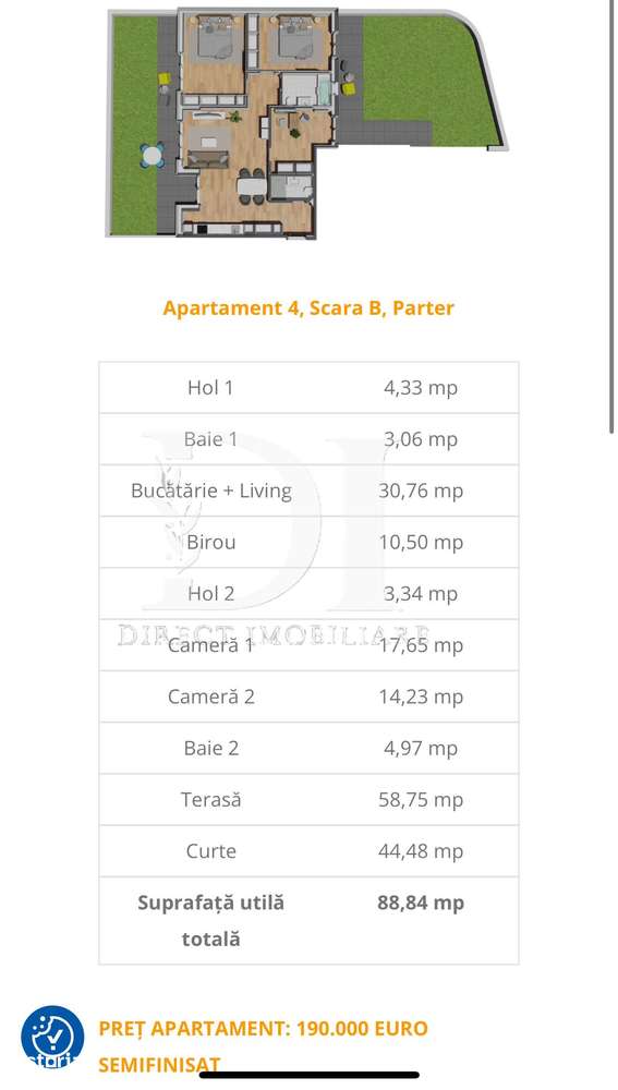 Apartament gradina si terasa proprie / Zona Vivo-3