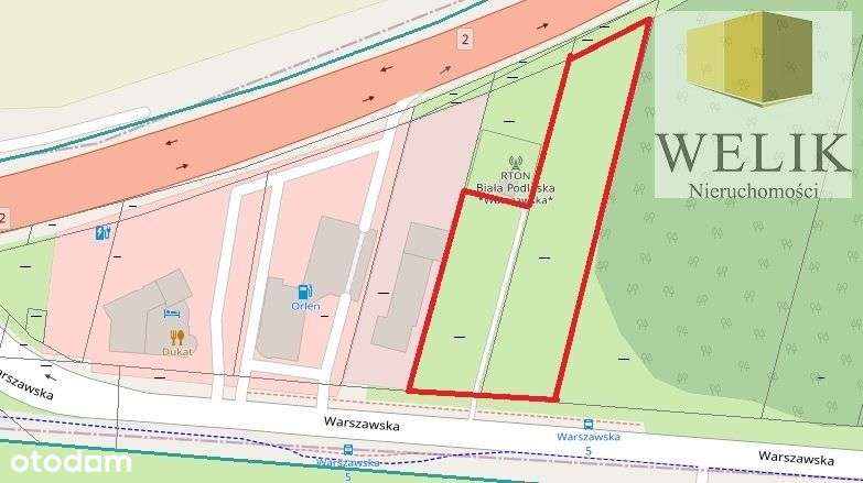 Działka inwestycyjna przy ul. Warszawskiej-2