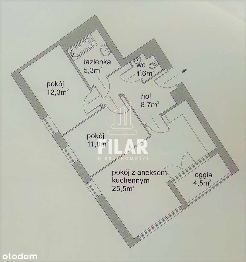 Sea Towers, komfortowe 3 pokoje z balkonem i halą-18