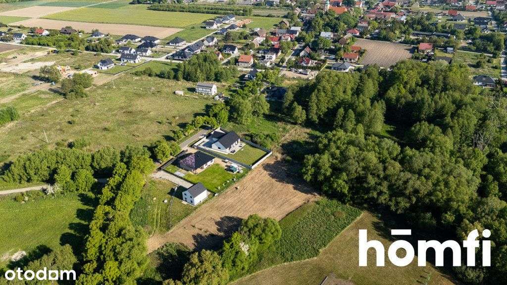 Działka budowlana Brzezia Łąka, widok na las. - Pełny obrazek: 4/12