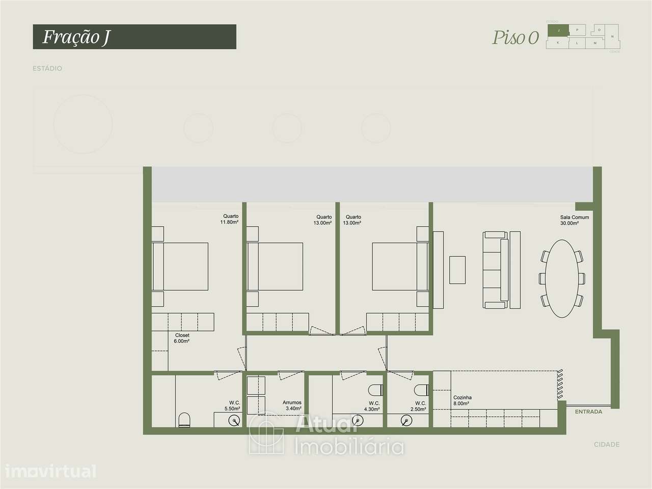 Apartamento T3+1 Venda em Caldas de Vizela (São Miguel e São João),Viz-26