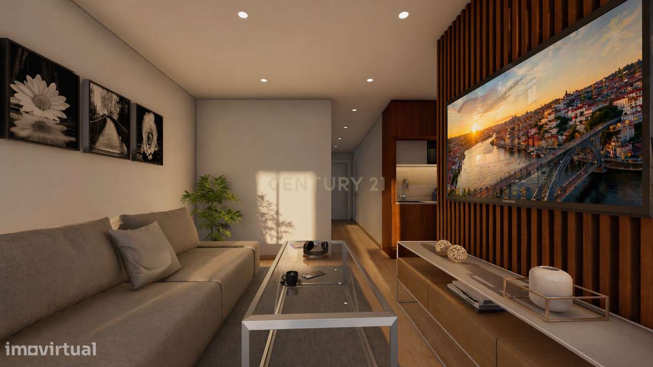 Apartamento T2 No Ultimo Piso Com Varanda E Vista Privilegiada Sobre