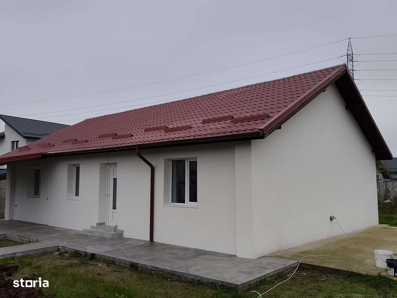 FARA COMISIOANE aproape asfalt casa 3 camere PARTER pod terasa camera-3