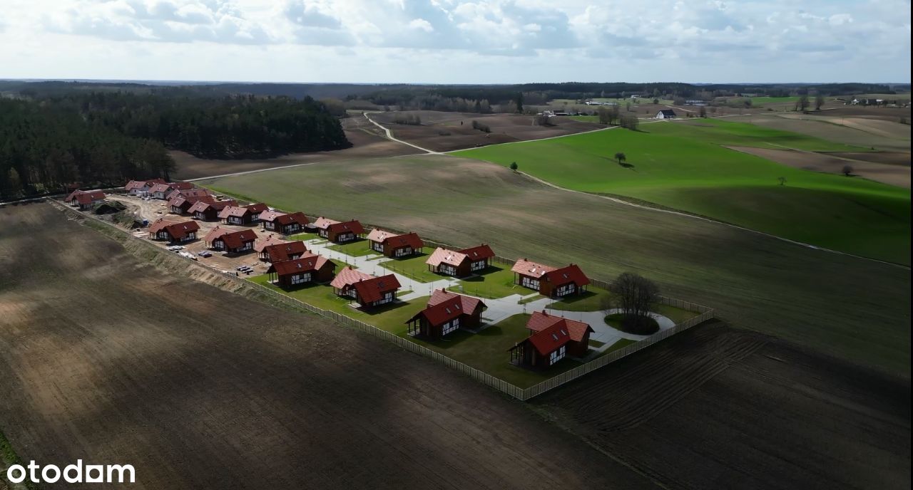 Osada na Kaszubach, dom jezioro, las, inwestycja