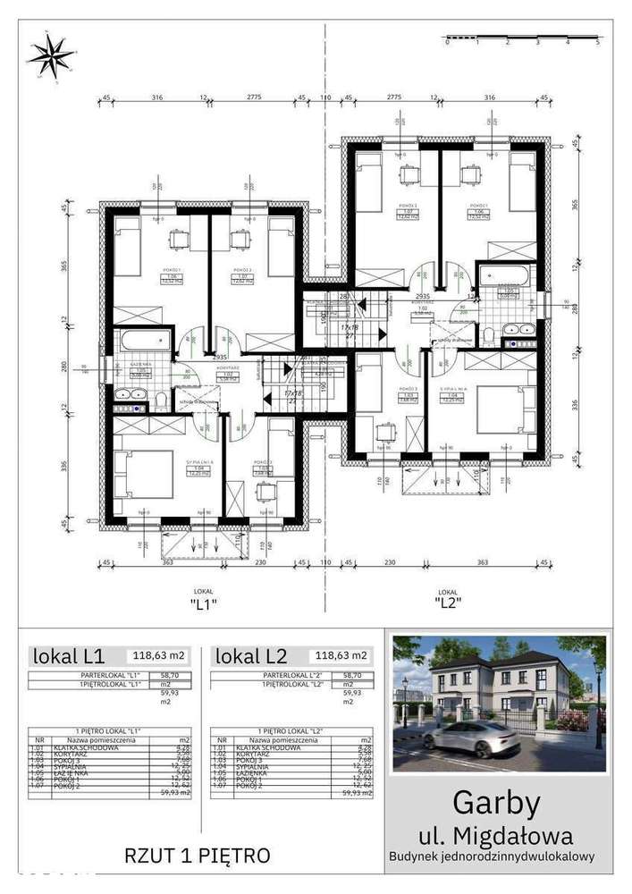 Bliźniak premium w Garbach - 6 pokoi - Pełny obrazek: 5/9