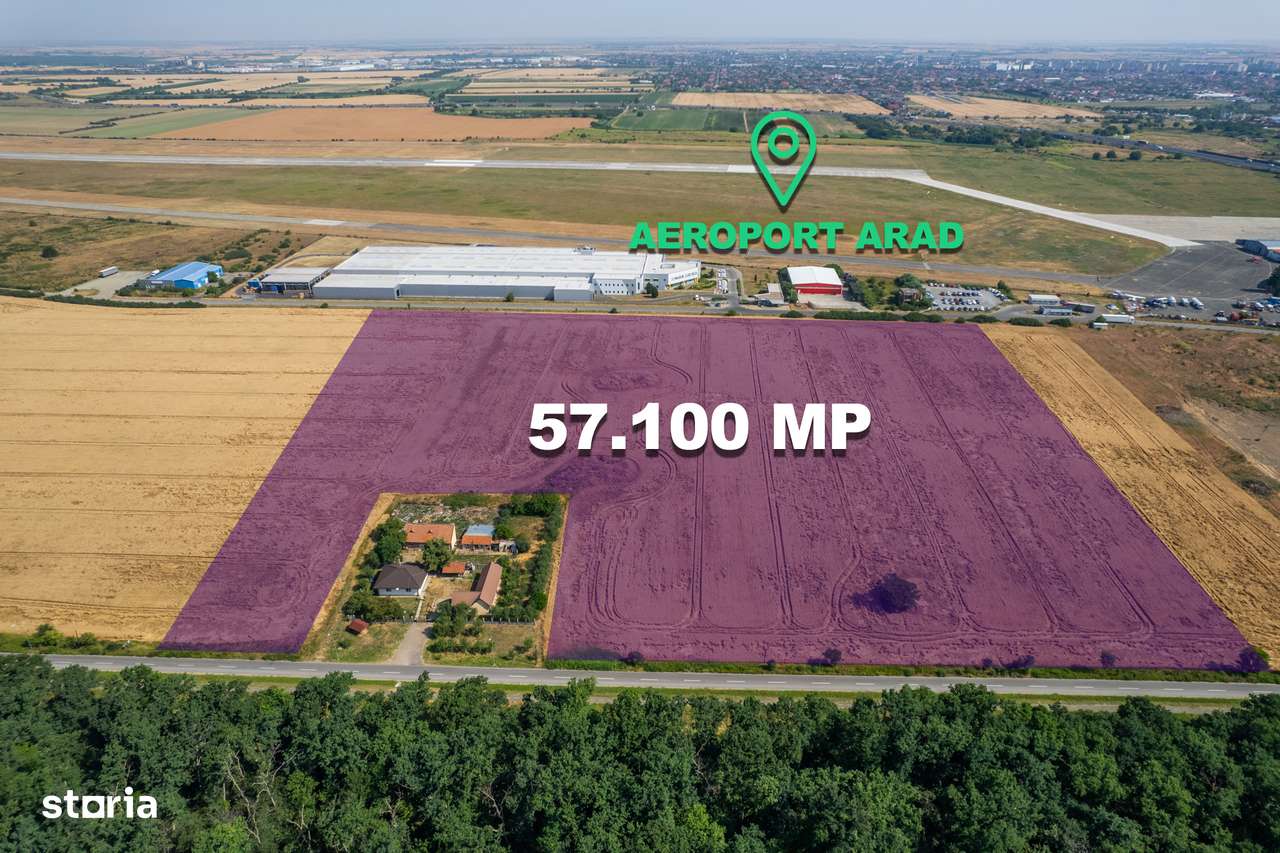 Oportunitate Teren Intravilan, 57.100 mp, Cal.Bodrogului - Aeroport - Imagine principală: 1/8
