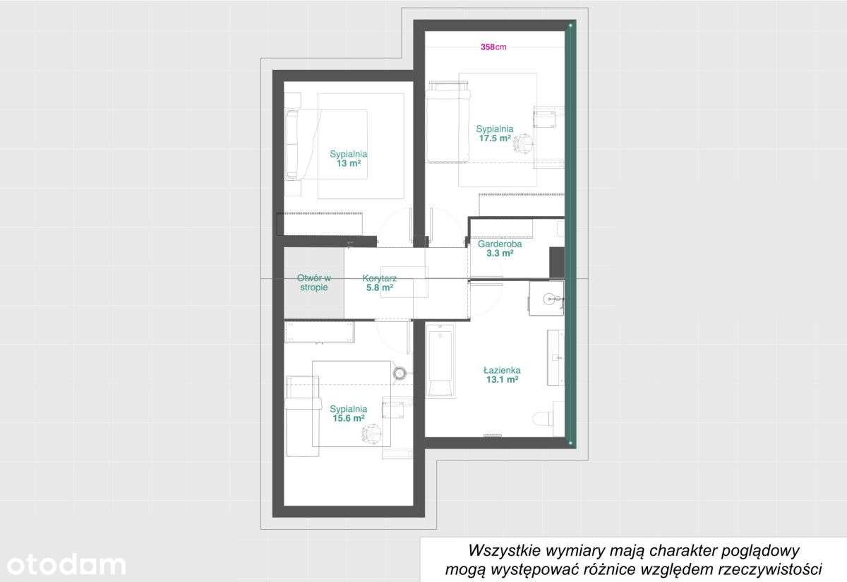 Bliźniak 118 m², 3 sypialnie, ogród-17