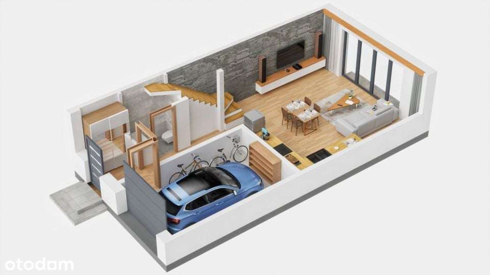 Bezpośrednio ostatni segment, kanalizacja miejska, gaz, lokalizacja-4