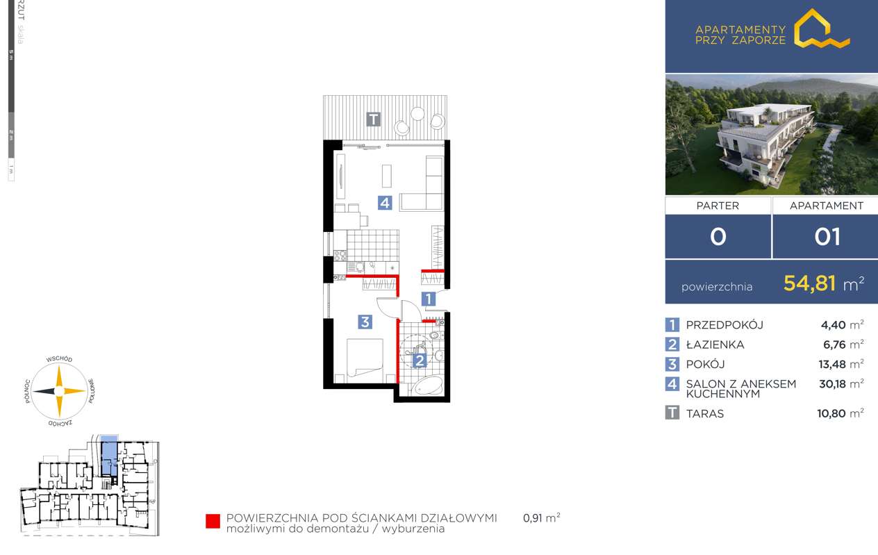2 pokoje | taras 10,8 m² | parter | blisko natury Wapienica-4