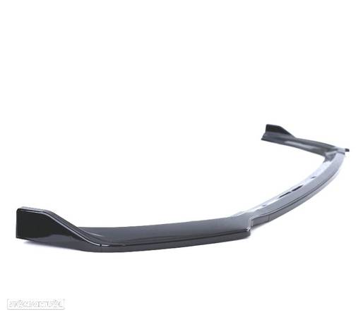 SPOILER LIP FRONTAL PARA VOLKSWAGEN VW POLO 6 2G AW 17- PRETO BRILHANTE - 4