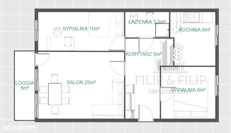 3 pokoje, ponad 60m², oddzielna kuchnia-10